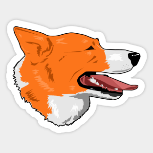 Daydreaming Corgi Sticker